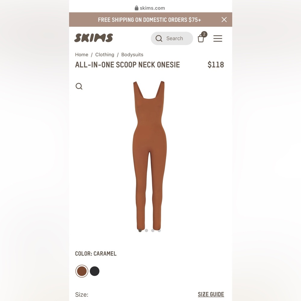 All IN ONE SCOOP NECK ONESIE SKIMS